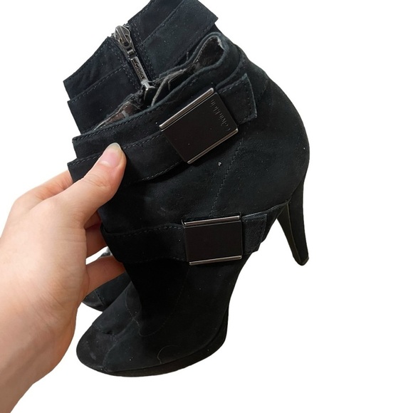 Calvin Klein open toe black heels size‎ 8 - Picture 3 of 14